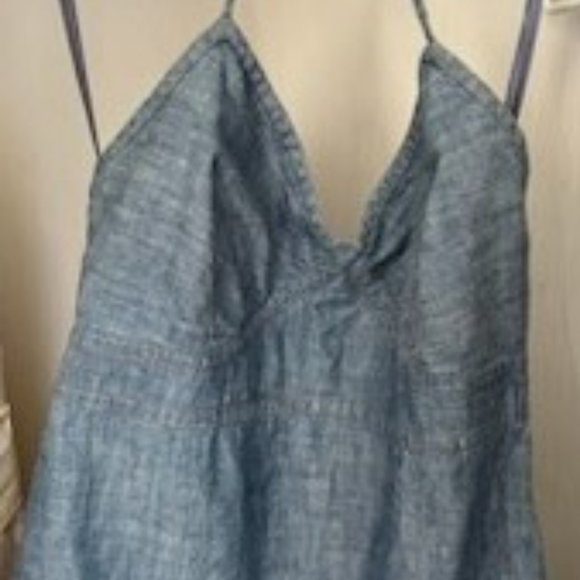GAP denim halter dress Size 10 - Picture 2 of 5